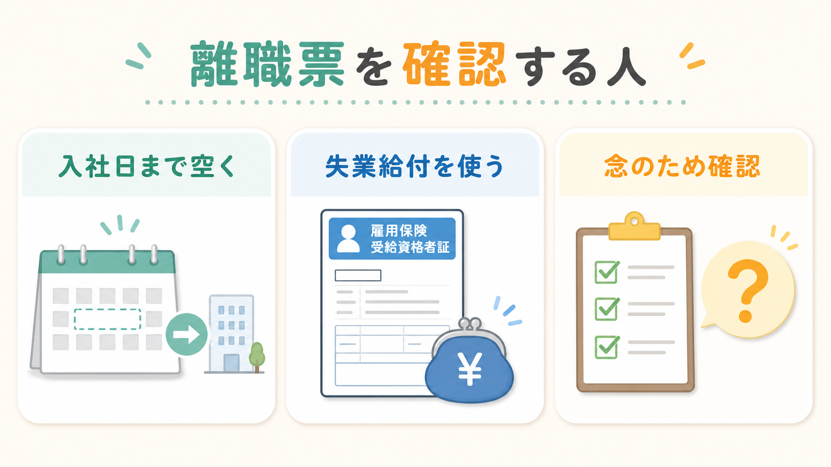 離職票を確認する人