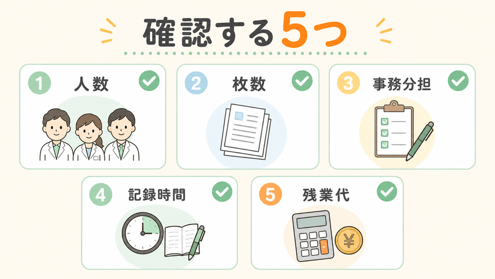 薬歴が終わらない職場で確認する5つ